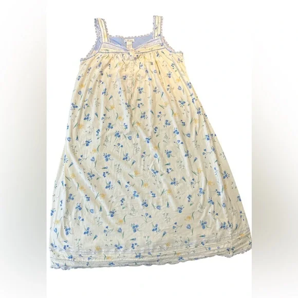 Aria vintage house night dress. Tank style with floral design. Maxi style Size M - Picture 1 of 4